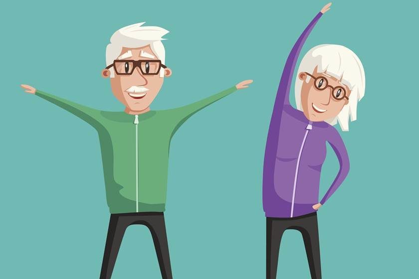 senior-people-and-gymnastics-cartoon-vector-illustration