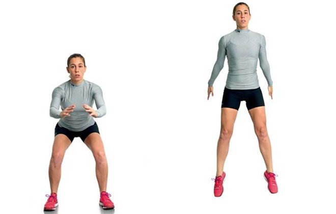 agachamento com salto