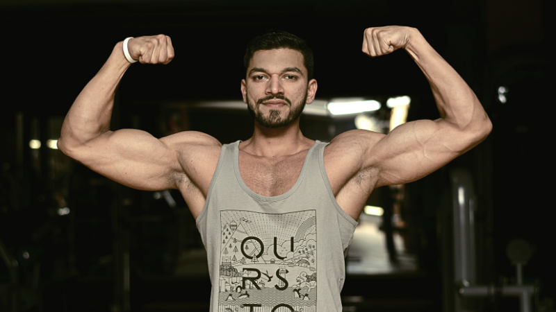 homem musculação para hipertrofia